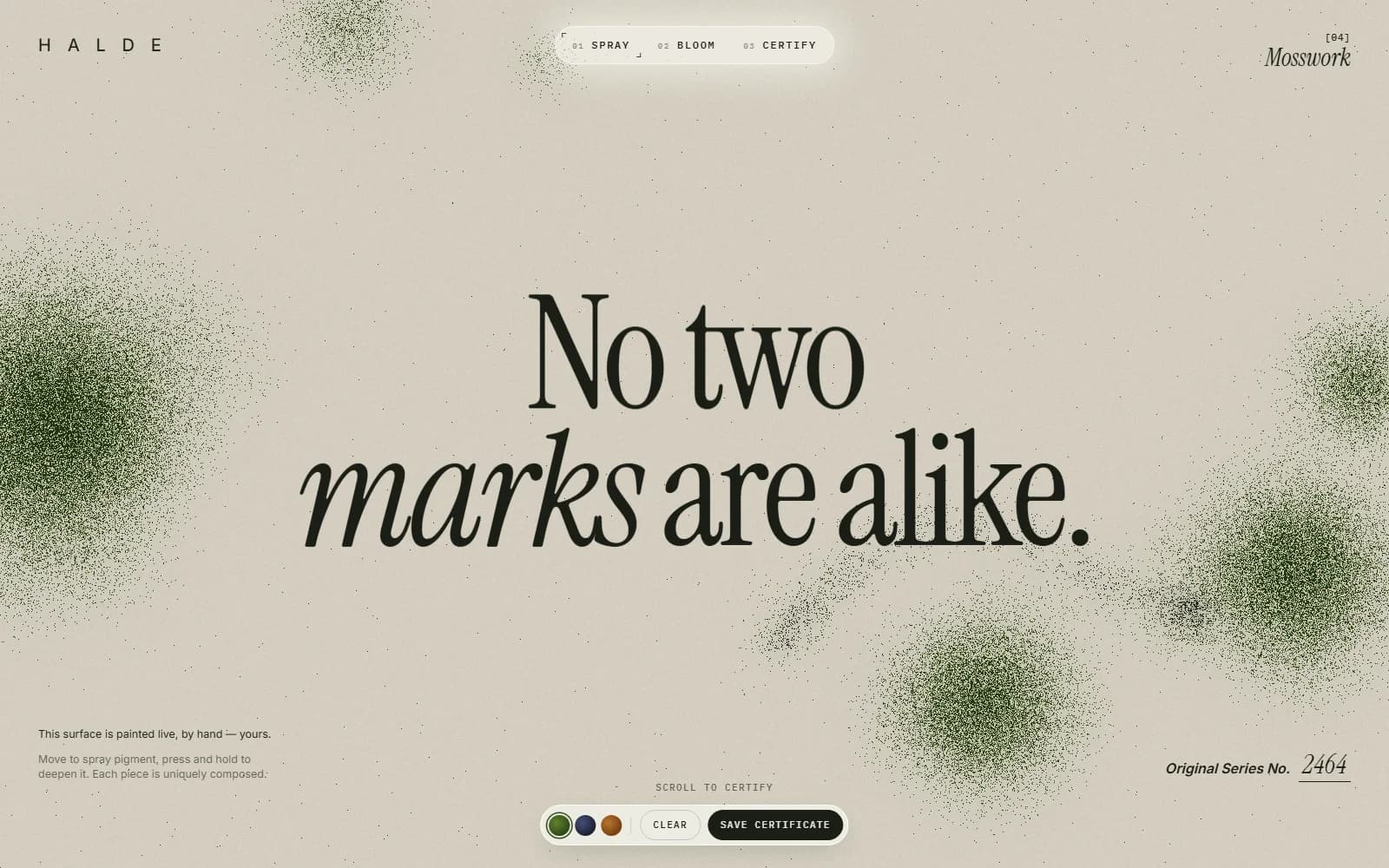 Pigment website section preview