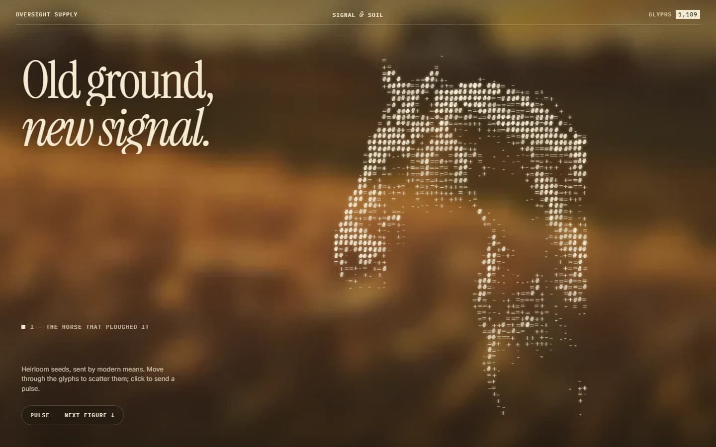 Signal & Soil website section preview
