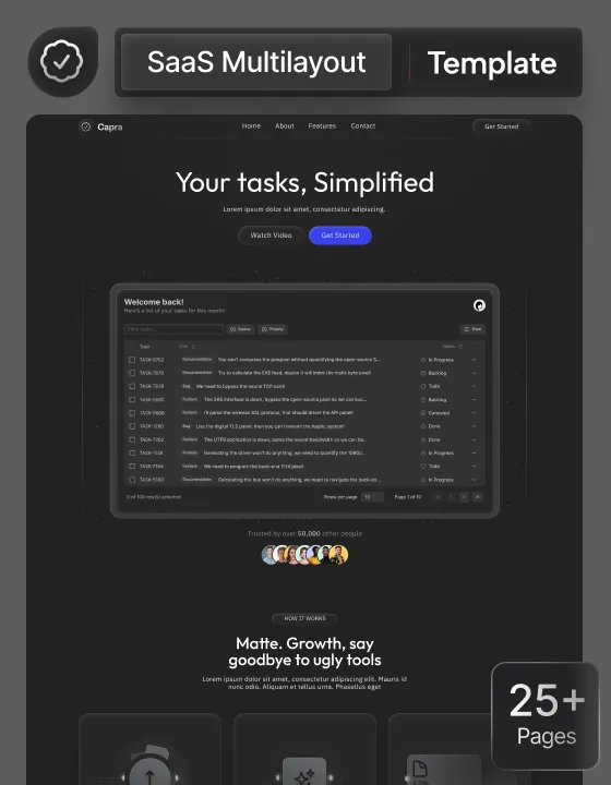 Capra template preview