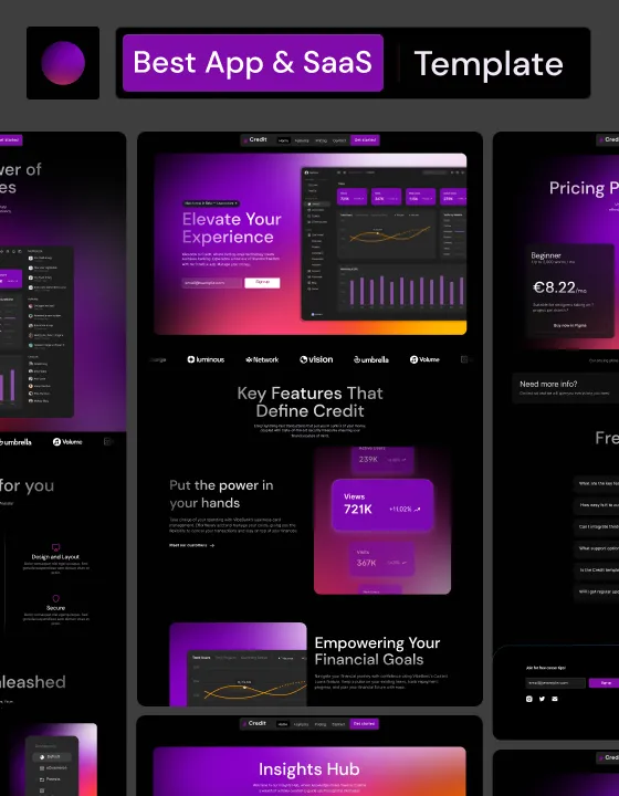 Credit template preview