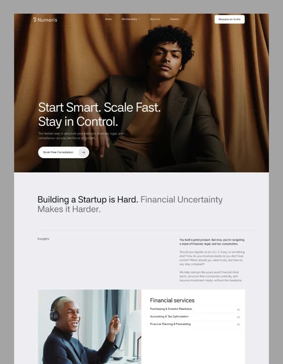 Numeris template preview