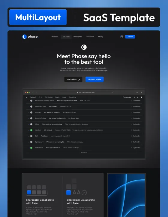 Phases template preview