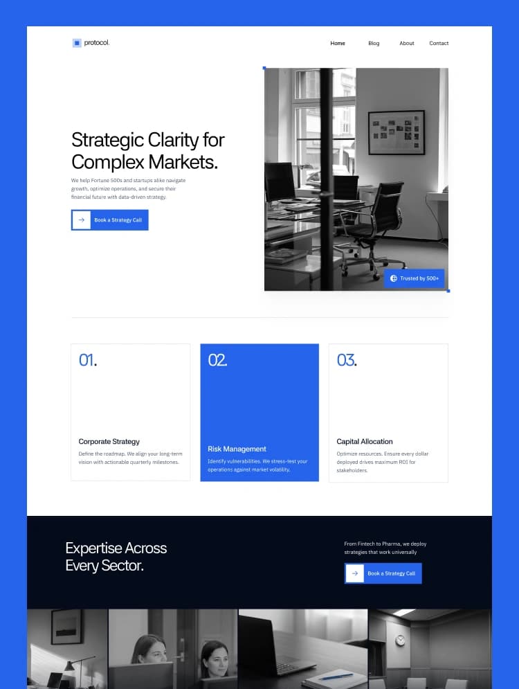 Protocol template preview