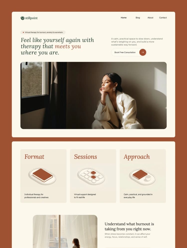 Stillpoint template preview