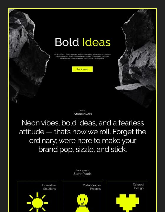 StonePixels template preview