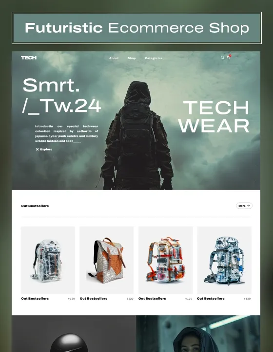 Techwear template preview