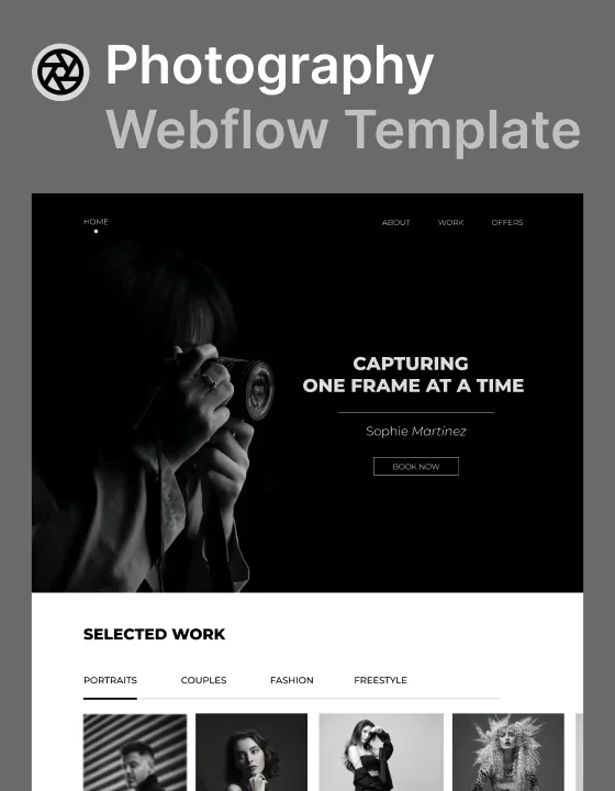 Lenses Photography & Video Portfolio template preview