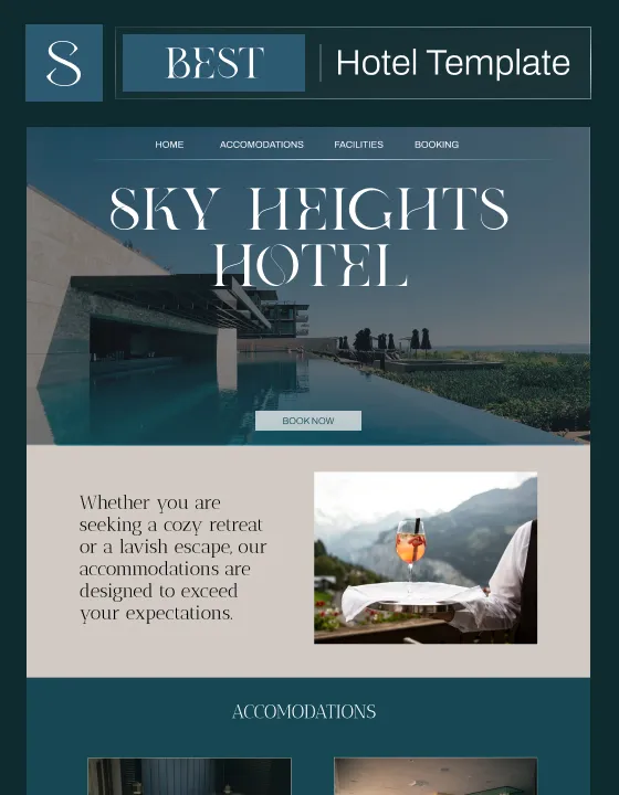 Skyline Hotels Hotels & Lodging template preview