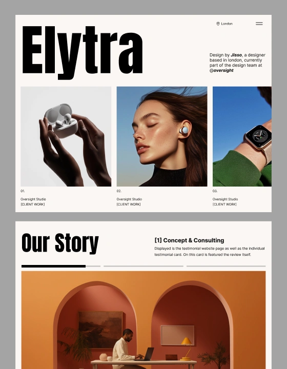 Elytra Creative Agency template preview